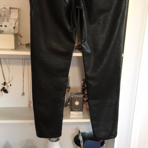 ASHLEY MASON High Rise Faux Leather Skinny Pants - Picture 9 of 10